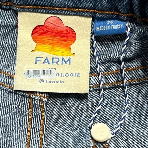 FARM Rio x Anthropologie Crochet Denim Shorts - Picture 4 of 7